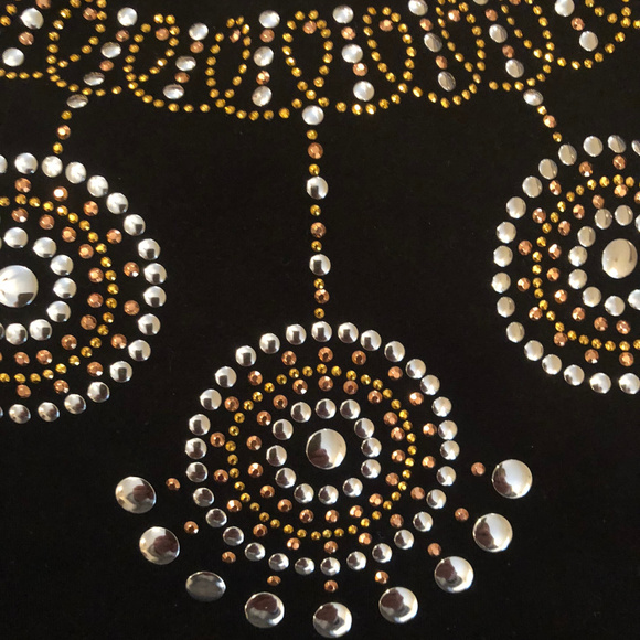 Sens Women's Black Tank with metallic beading - Picture 4 of 6